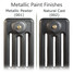 CI-RC-METALLIC-01-02 - Richmond 4 Column Victorian Cast Iron Radiator H660mm x W1826mm CI-RC-METALLIC-01-02 - Richmond 4 Column Victorian Cast Iron Radiator H660mm x W1826mm